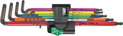 967/9 TX XL Multicolour 1 TX XL 1 L-Key Set for Torx Screws 9 Pieces, 9 Pieces