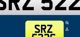 image for SRZ 5226 private cherished personalised personal registration plate number fee included