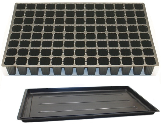 Anzuchtplatte Topfplatte 104 Töpfe Pflanzen Aussaat Multitopf Multitopfpalette