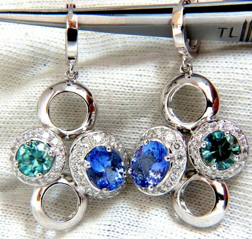 Orecchini A Cerchio Infinito Donna, Placcato Oro Bianco 18K, Con Cristalli E Zirconi, TBT-gioielli - Foto 4