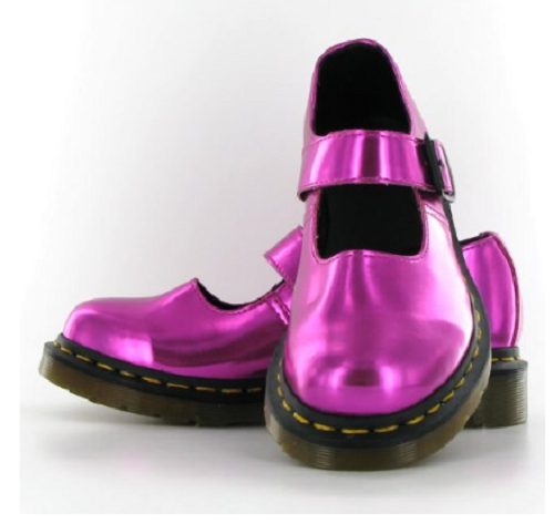 Doc Marten(s) hot pink koram 5026 buckling Mary Jane shoe UK8 US10 ladies US9M