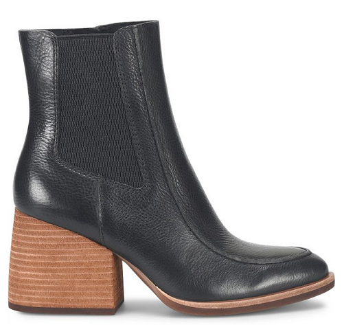 Pre-owned Kork-ease Women's Cantley Leather Heeled Boot In Black