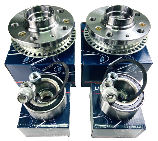 VW Golf MK4 Bora Beetle GTI TDI (98-06) Pair of Front Wheel Hubs + Bearings Kit-0