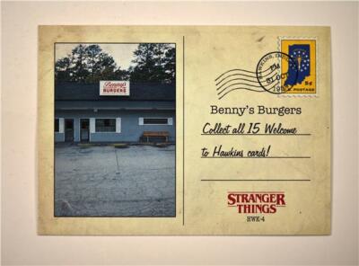 2019 Topps Stranger Things Welcome to Hawkins #HWK-4 Benny's Burgers