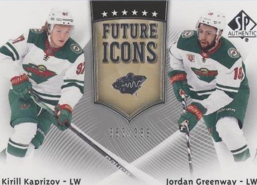 2021-22 SP Authentic - Jordan Greenway Kirill Kaprizov #FI-15