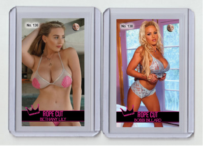 Bobbi Billard rare MH Rope Cut #'d x/3 Tobacco card no. 138