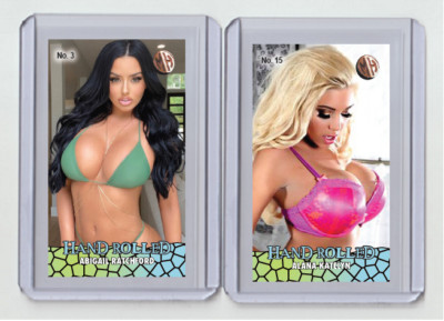 Alana Katelyn rare MH Hand Rolled #'d x/3 Tobacco card no. 15