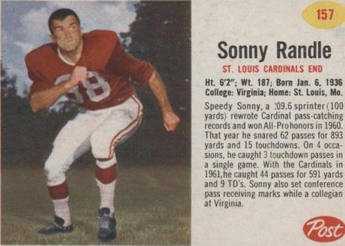 1962 Post Sonny Randle #157