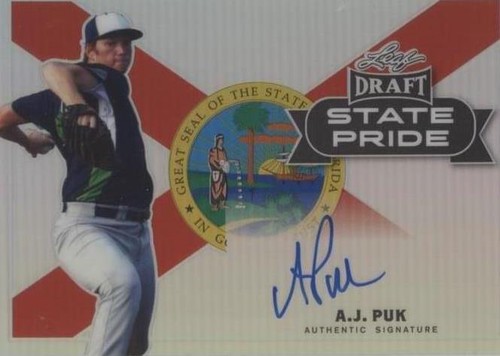 2017 Leaf Metal Draft - A.J. Puk #SP-AJP