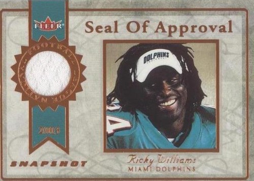 2003 Fleer Snapshot Ricky Williams #SA-RW