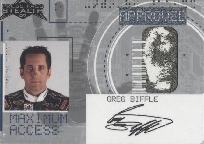 2007 Press Pass Stealth - Greg Biffle #MA2