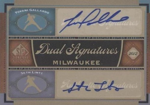 2012 SP Signature Edition - Seth Lintz Yovani Gallardo #MIL13