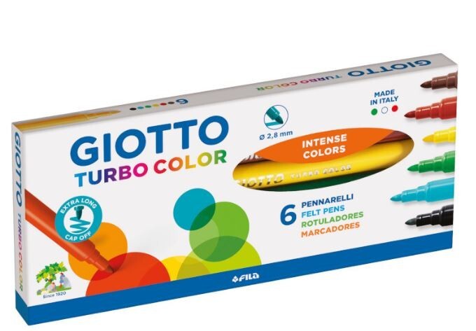 GIOTTO SUPERMINA Buntstifte – 12 Stück In Violett, Mit Extra Dicker Mine & Vergoldeten Details