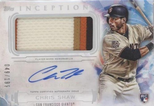 2019 Topps Inception - Chris Shaw #IAP-CS