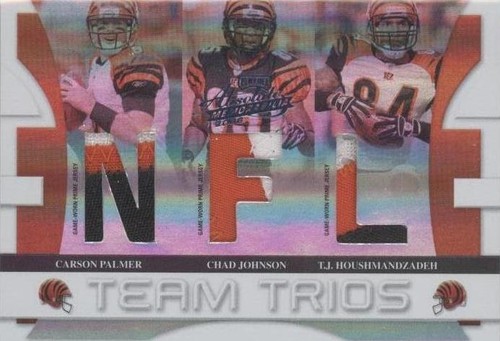 2008 Playoff Absolute Memorabilia Carson Palmer Chad Johnson T.J. Houshmandzadeh #TTR-4