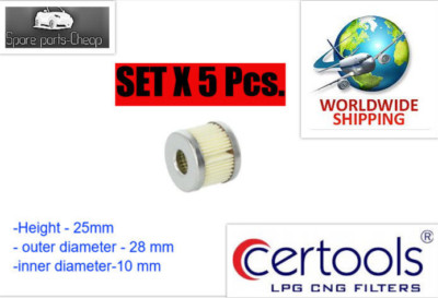 5x LPG Filter CERTOOLS  CI-229 FOR RGJ Smart Lovato 