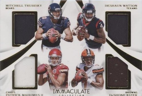 2017 Panini Immaculate Collection Deshaun Watson Deshone Kizer Mitchell Trubisky #QU-1