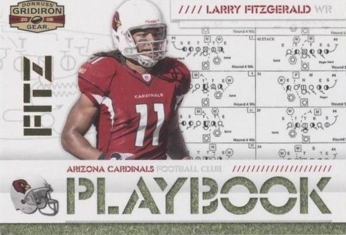 2008 Donruss Gridiron Gear Larry Fitzgerald #PL-14