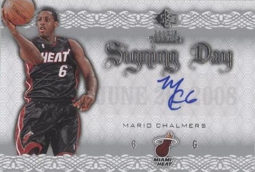 2008-09 SP Rookie Threads - Mario Chalmers #SD-MC