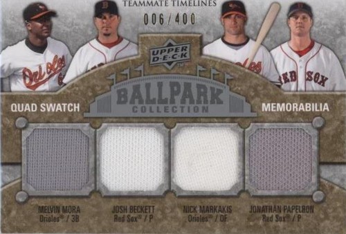 2009 Upper Deck Ballpark Collection - Jonathan Papelbon Josh Beckett Melvin Mora #266
