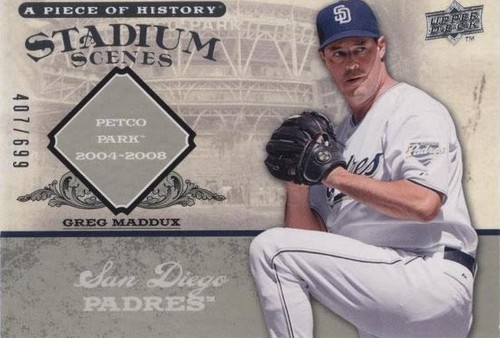 2008 Upper Deck A Piece of History - Greg Maddux #SS46