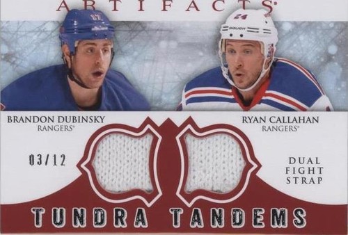 2012-13 Upper Deck Artifacts - Brandon Dubinsky Ryan Callahan #TT-CD