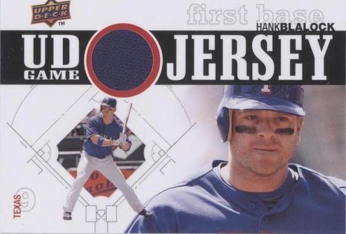 2010 Upper Deck - Hank Blalock #UDGJ-HB