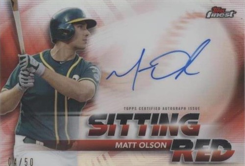 2018 Topps Finest - Matt Olson #SRA-MO