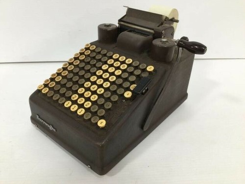 Vintage Burroughs Portable Electric Adding Machine Type3 10