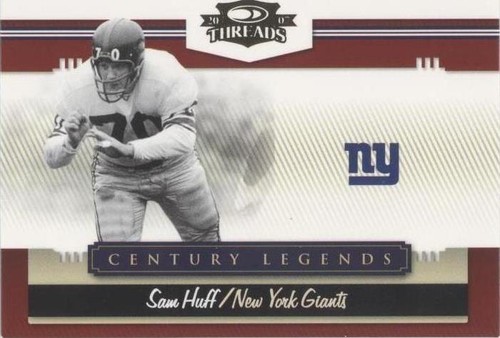 2007 Donruss Threads Sam Huff #CL-10