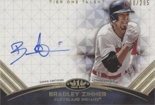 2018 Topps Tier One - Bradley Zimmer #TTA-BZ