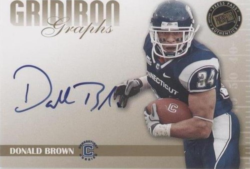 2009 Press Pass Signature Edition Donald Brown #GG-DB