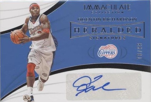 2018-19 Panini Immaculate Collection - Quentin Richardson #HS-QRS