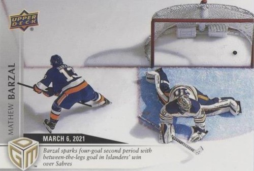 2020-21 Upper Deck Game Dated Moments - Mathew Barzal #24