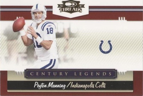 2007 Donruss Threads Peyton Manning #CL-3