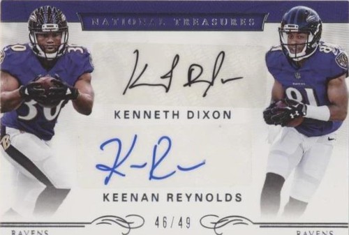 2016 Panini National Treasures Keenan Reynolds Kenneth Dixon #11