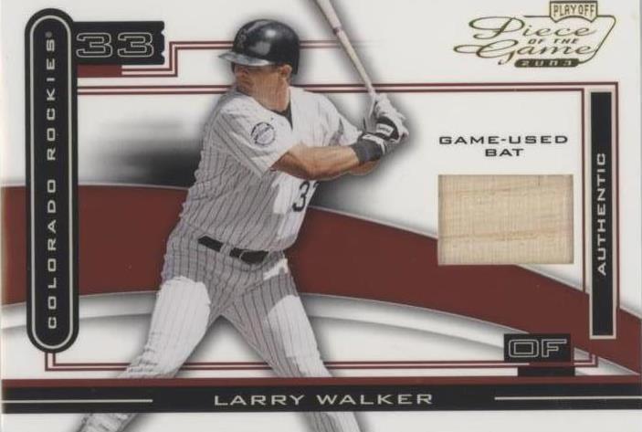 2003 Playoff Piece of the Game - Larry Walker #POG-59