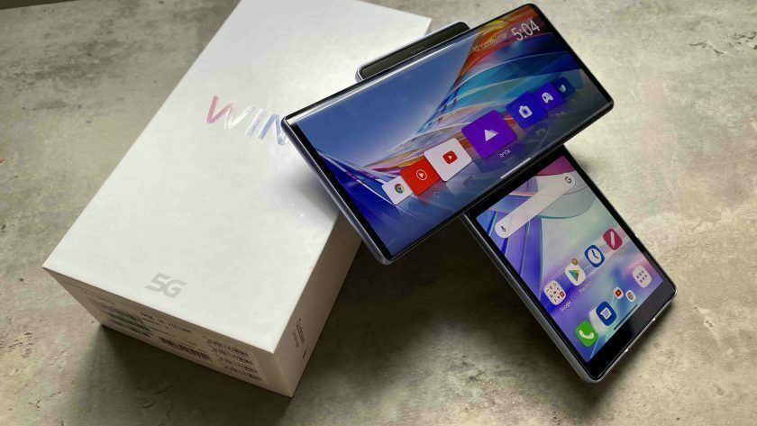 スマートフォン本体 LG Electronics - LG Wing 5G Amazon.com: LG Wing 5G T-Mobile Unlocked LMF100TM 6.8 inch