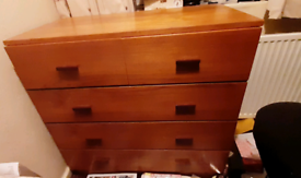 Chest of draws solid wood 