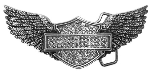 Harley-Davidson Women's B&S Genuine Wings Belt Buckle