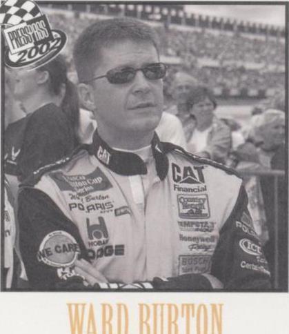 2002 Press Pass - Ward Burton #VN 4