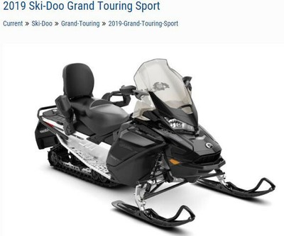 2019 Ski Doo Grand Touring Sport 900 ACE Black