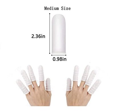 250 Pcs Finger Cots - Disposable Finger Protectors - Latex Rubber Finger Covers