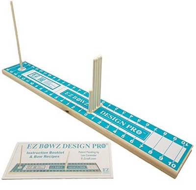 E-Z Bowz Design Pro Bow Maker - Easy Bow Making Tool - Gift Bow Bowmaker Kit - 