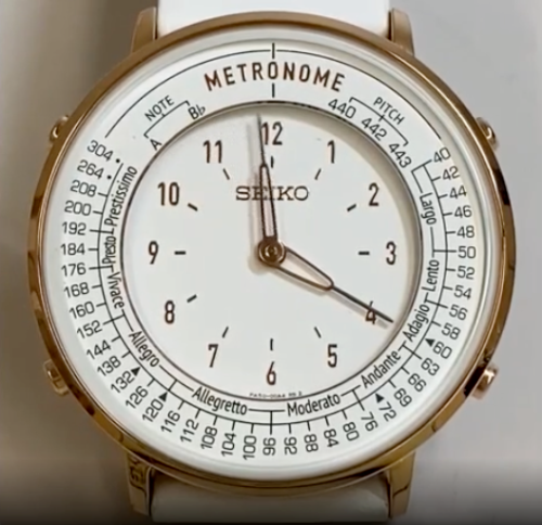 Pre-owned Seiko Metronome Watch Standard Line Color White Smw002a Wristwatch Japan