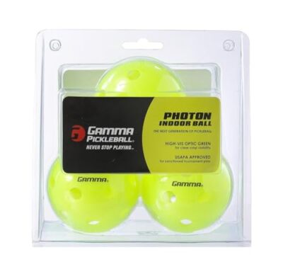 GAMMA Sports Photon Indoor Pickleball Balls USAPA Approved Pickleball Accesso...