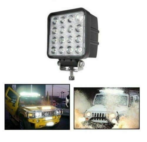 Faro 48w Led Luce Lampada Da Lavoro Faretto Auto Barca Camion Fuoristrada cir