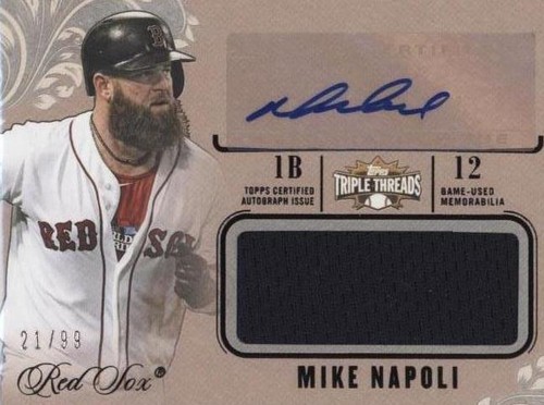 2014 Topps Triple Threads - Mike Napoli #UAJR-MN