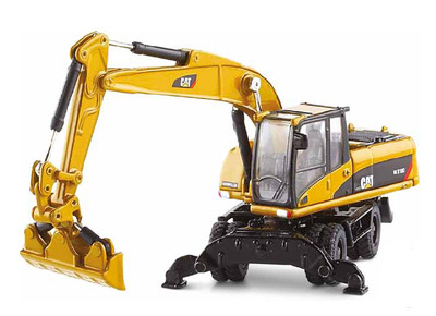 Norscot CAT Caterpillar M318D Wheel Excavator 1:87 DieCast Model 55177