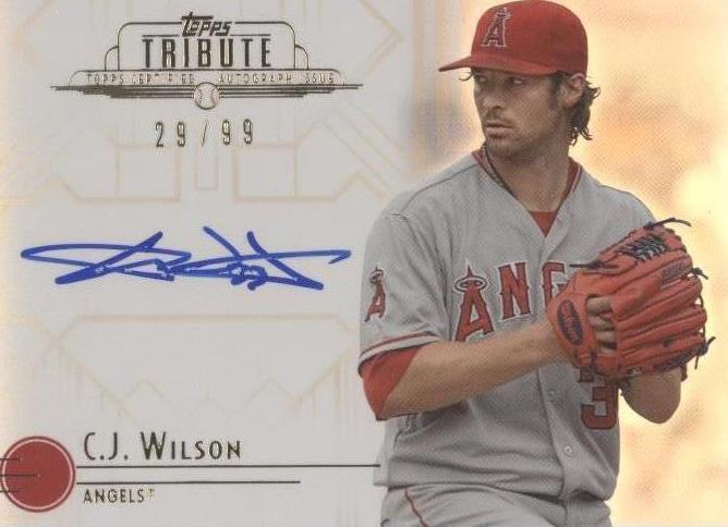 2014 Topps Tribute - C.J. Wilson #TA-CWI